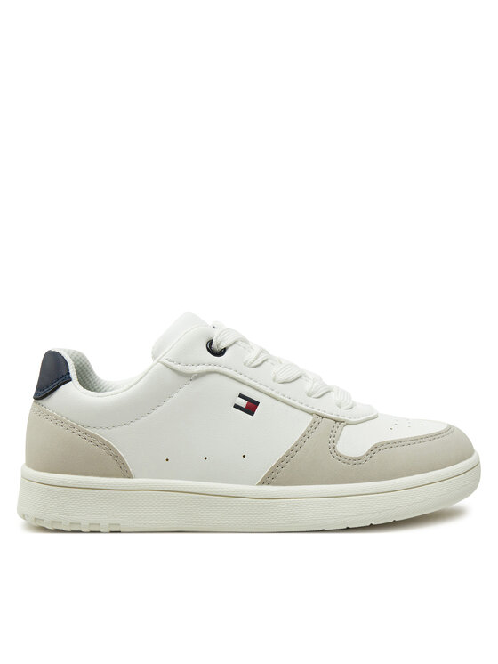 TOMMY · סניקרס LOW CUT LACE-UP SNEAKER · אפור