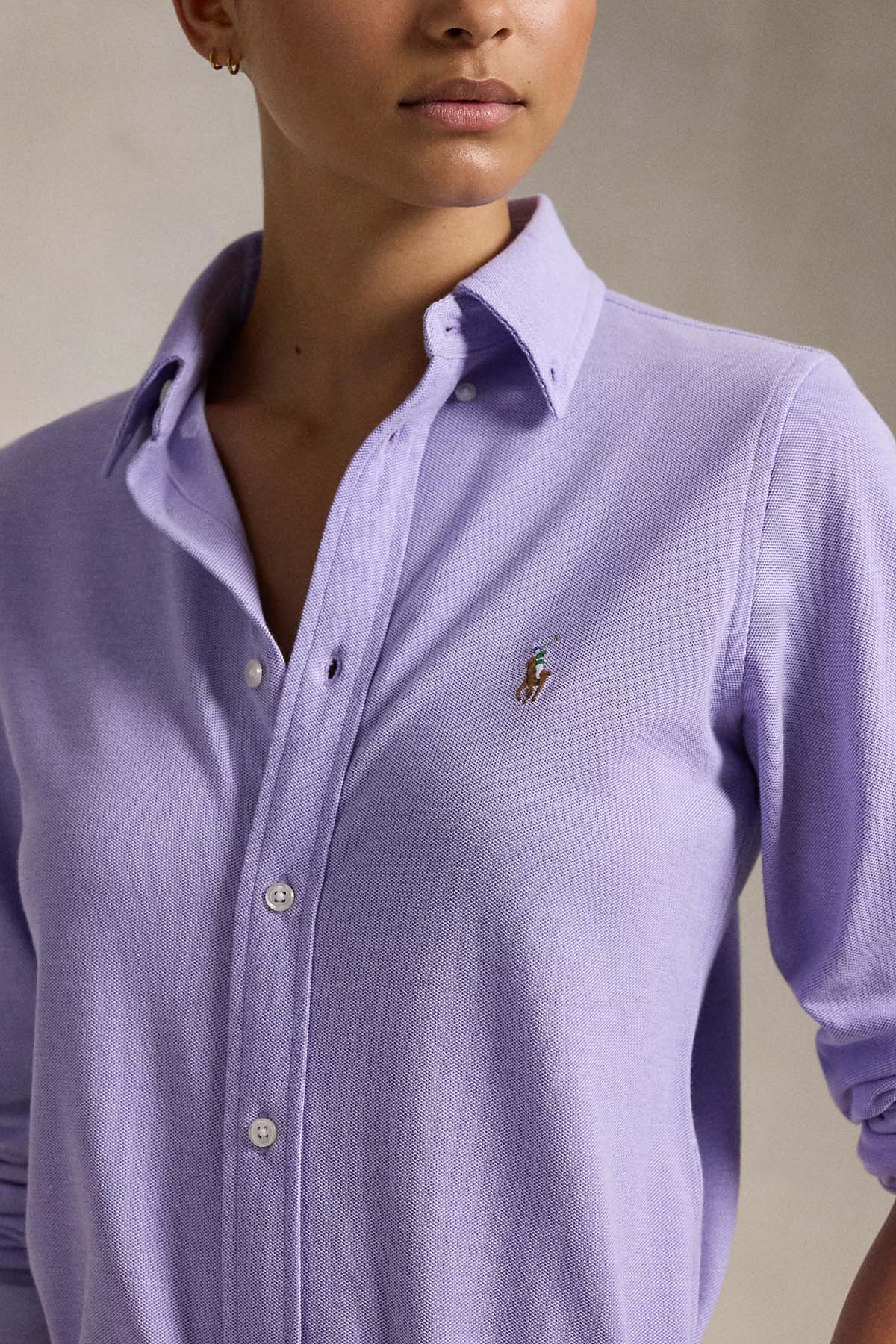 RALPH LAUREN · חולצות כפתורים ארוכה G SLEEVE BUTTON FRONT SHIRT · סגול — Hawaii