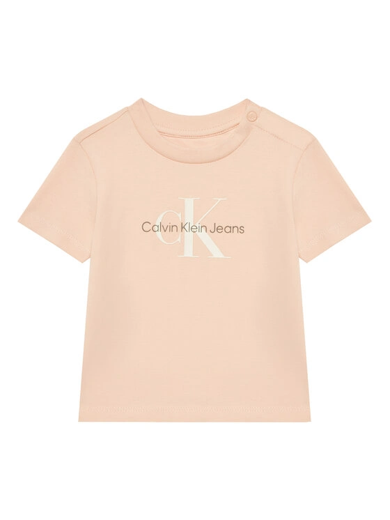 CK · טישירט שרוול קצר MONOGRAM SS T-SHIRT · קאמל