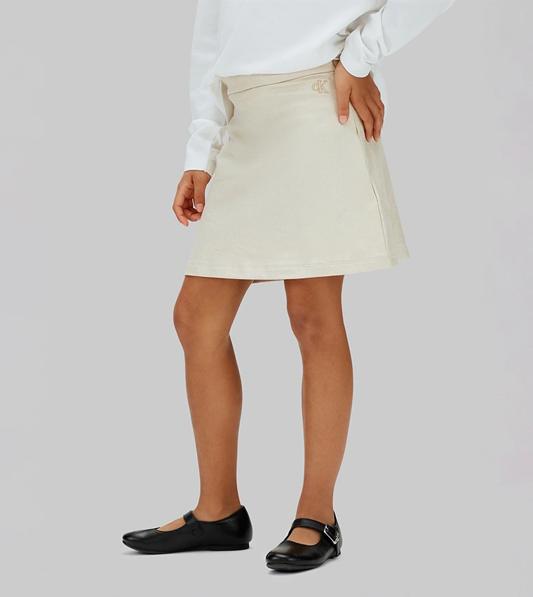 CK · GLITTER COATED SKIRT · ביג'