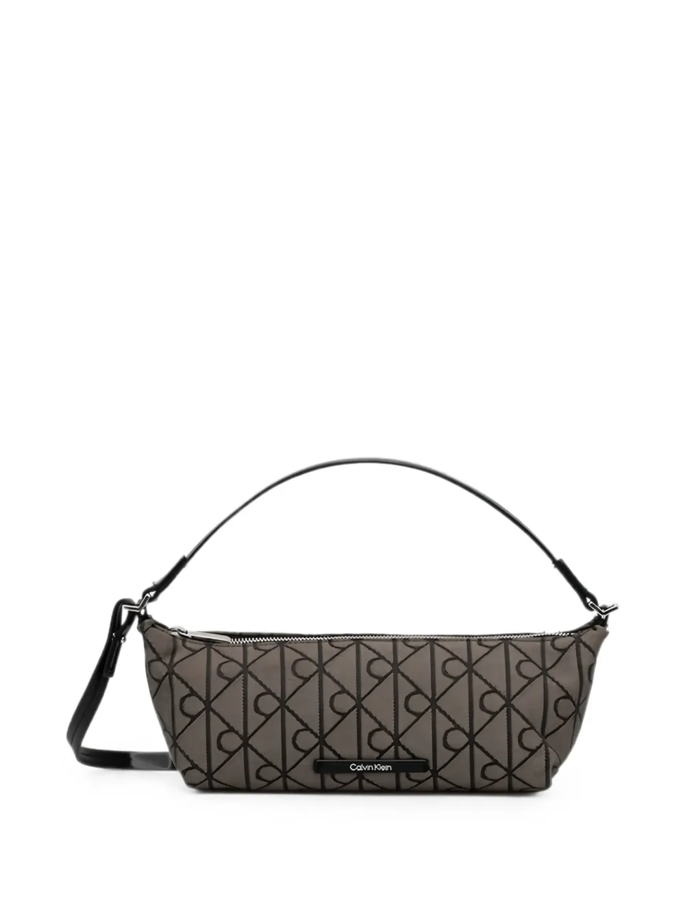 CK · EMBLEM AOP JACQUARD CONV BAG · חום