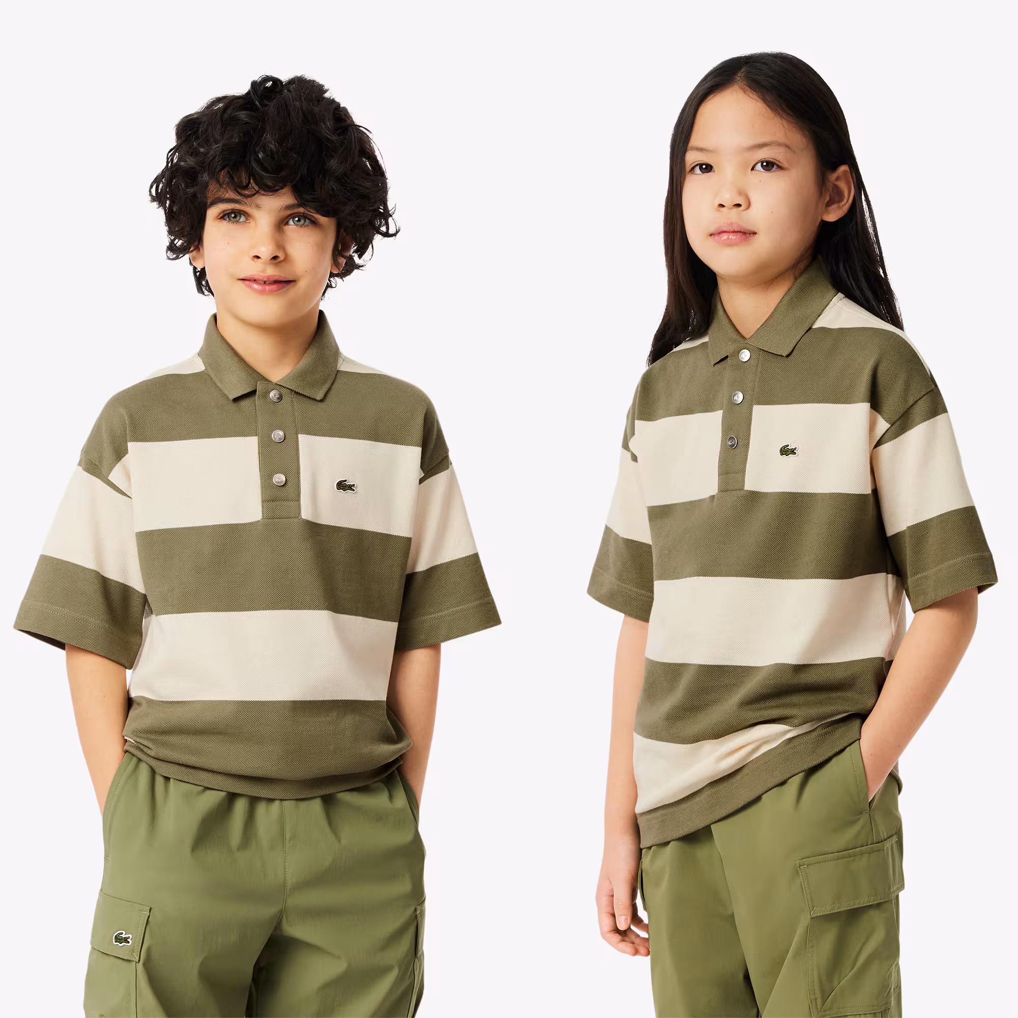 LACOSTE · חולצות פולו  שרוול קצר POLOS · ירוק — Hawaii