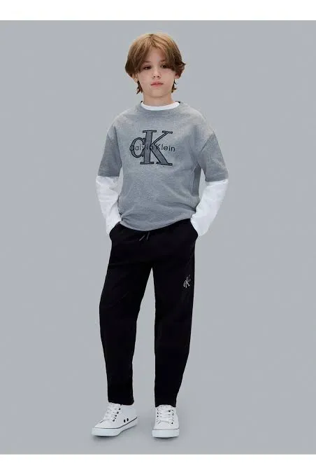 CK · ESSENTIAL WOVEN JOGGER · שחור
