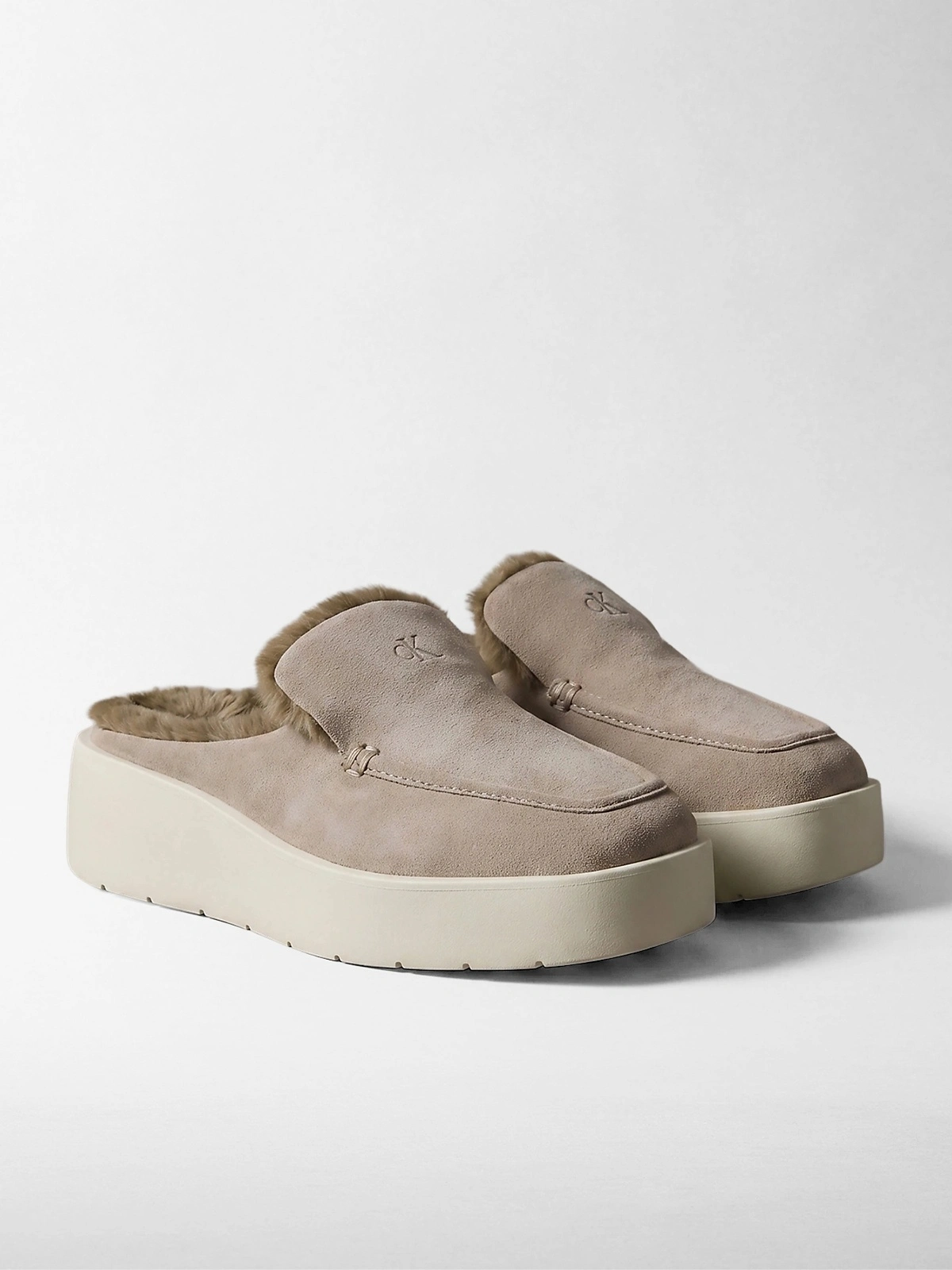 CK · FLATFORM MULE SUEDE WL · ביג'