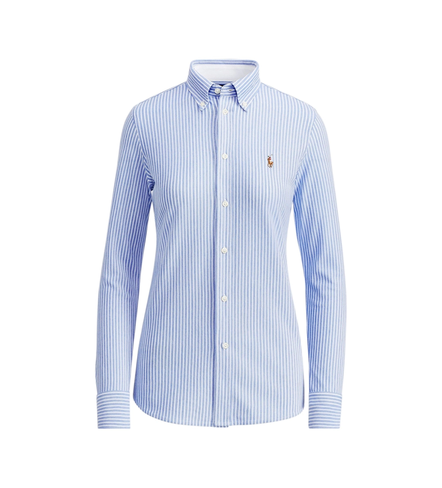 RALPH LAUREN · חולצות מכופתרות YD KNIT OXFORD-LSL-KNT · כחול — Hawaii