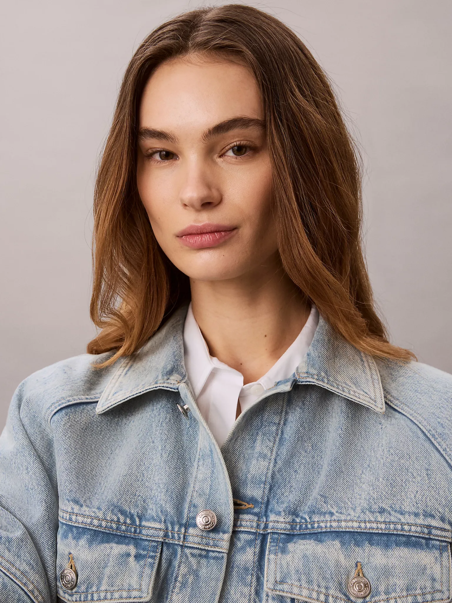 CK · BRANDED BOXY DENIM JACKET FRESH · ג'ינס