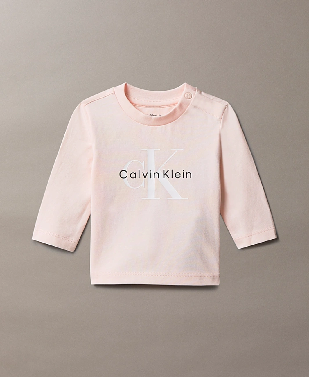 CK · MONOLOGO LS T-SHIRT · ורוד