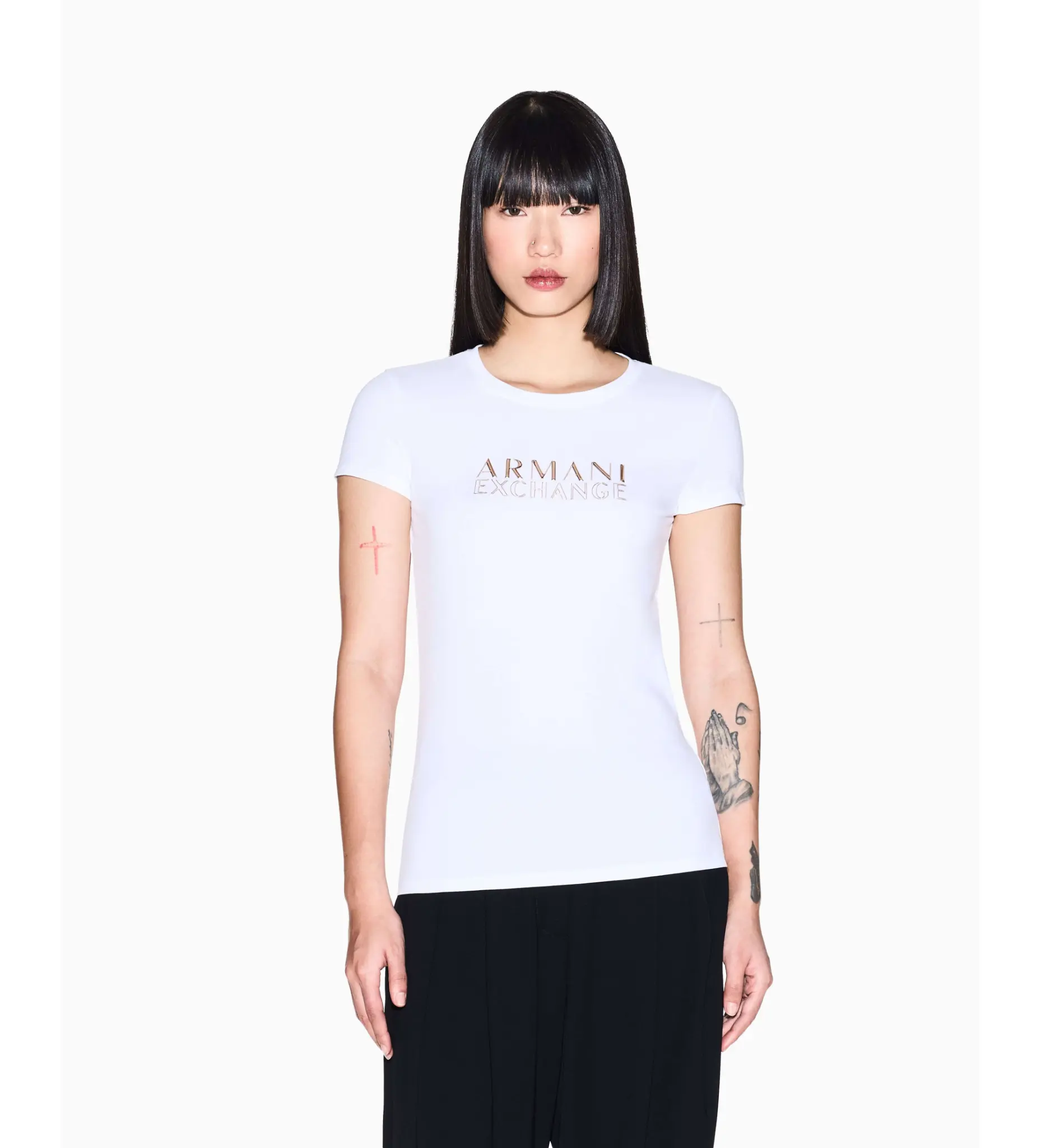 ARMANI EXCHANGE · טישירט שרוול קצר T-SHIRT · לבן