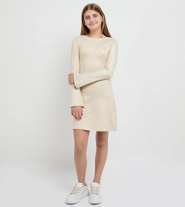 CK · GLITTER COATED DRESS · ביג'