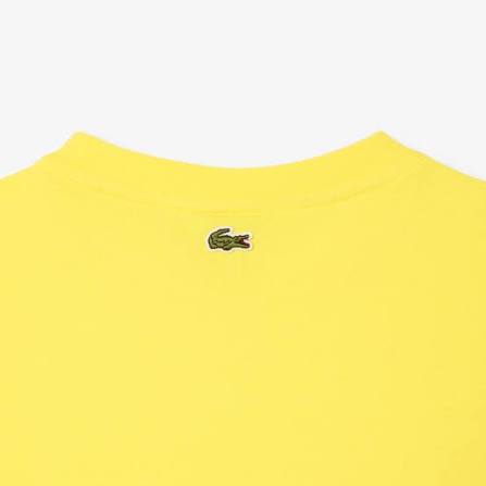 LACOSTE · טישירט שרוול קצר TEE-SHIRTXTURTLE NECK SHT · צהוב — Hawaii