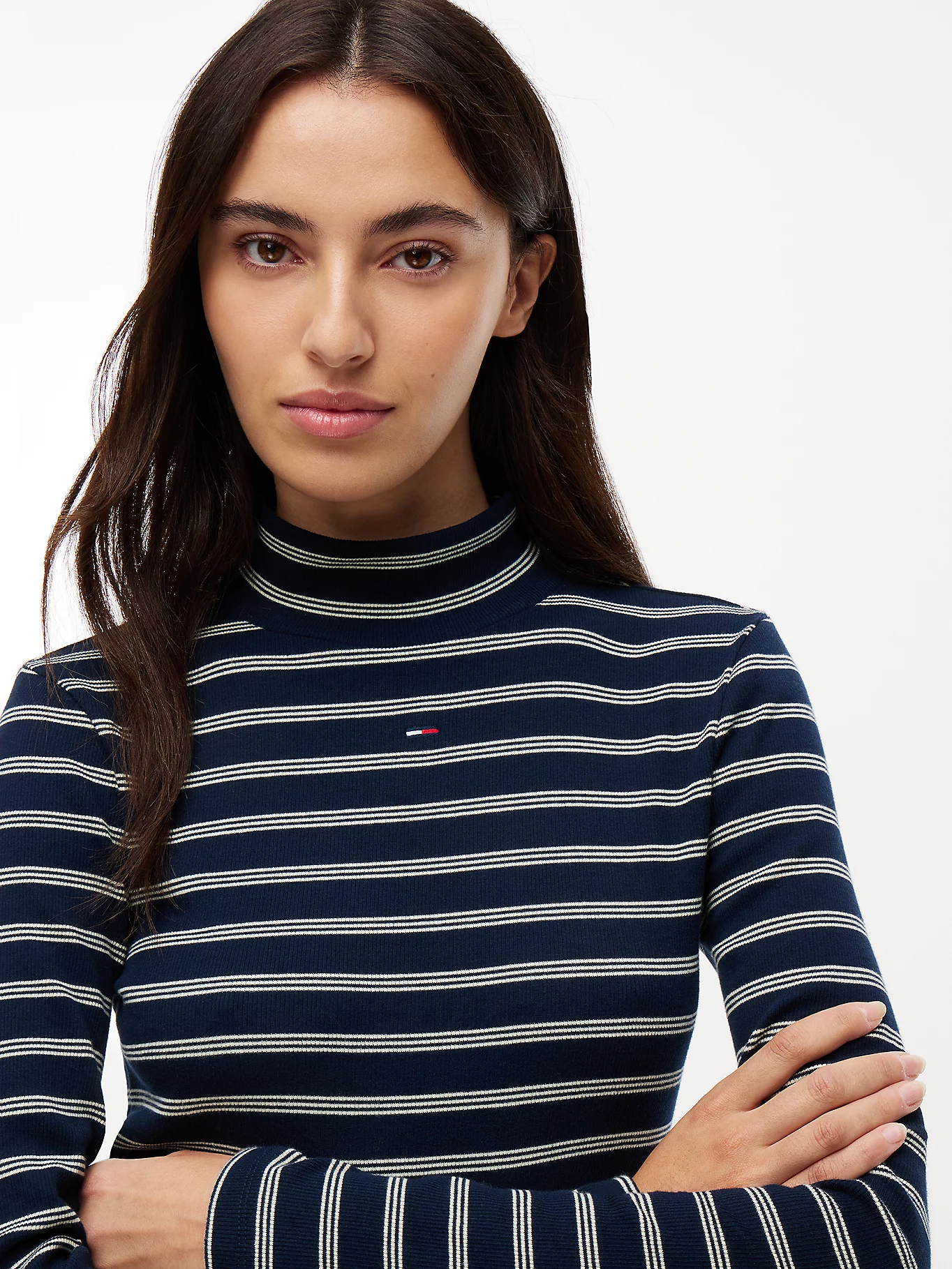 TOMMY · TJW ESSENTIAL MOCK NECK · כחול — Hawaii