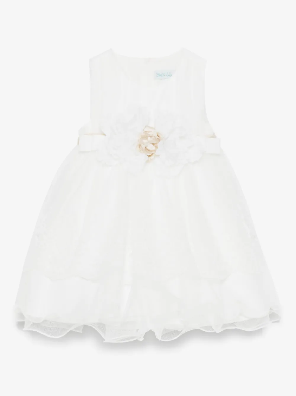 ABEL&LULA · Embroidered tulle dress · לבן