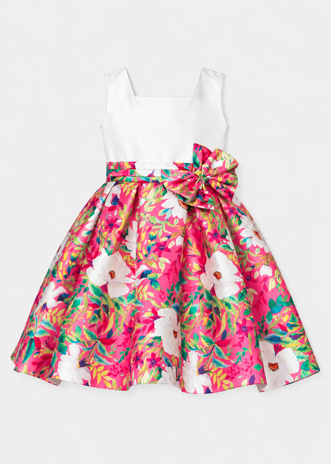 ABEL&LULA · Combined mikado dress · ורוד