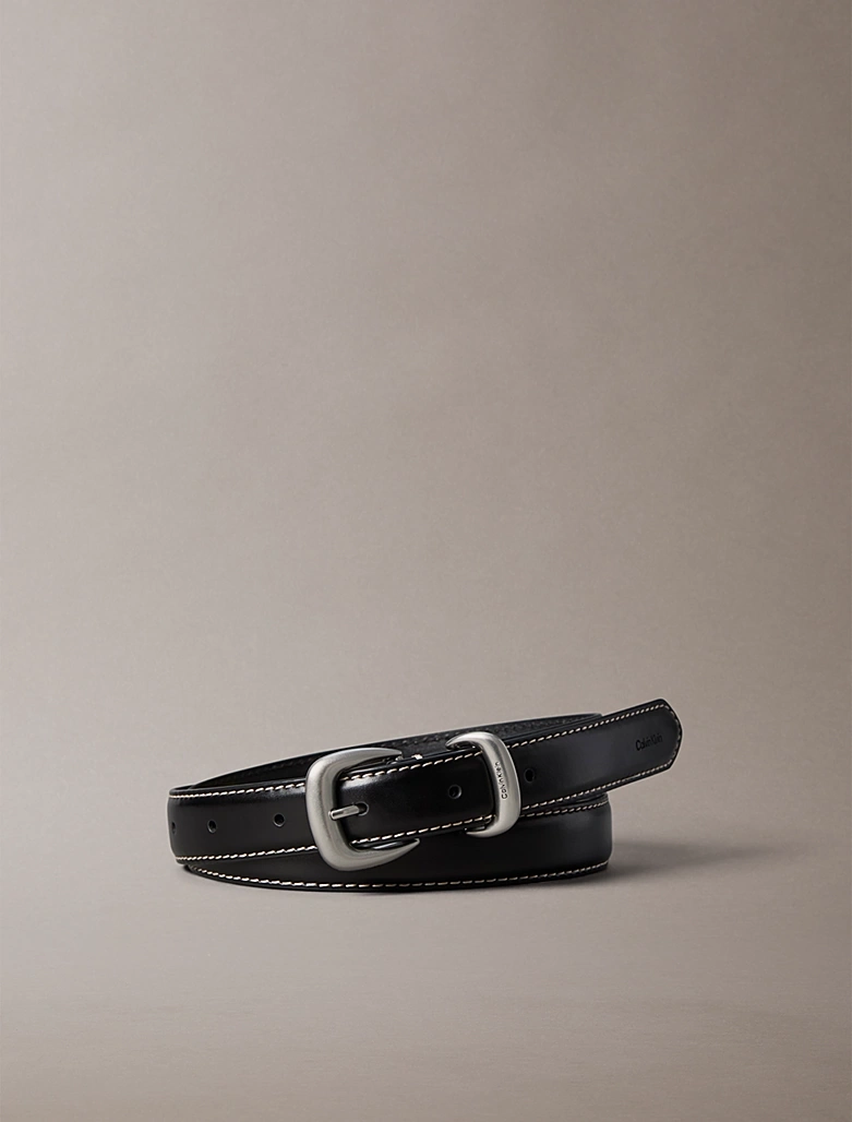 CK · 2PIECE LOGO 25MM CONTRAST STICH · שחור