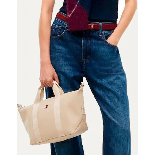 TOMMY · TJW DAILY ELEVATED MINI TOTE · לבן — Hawaii