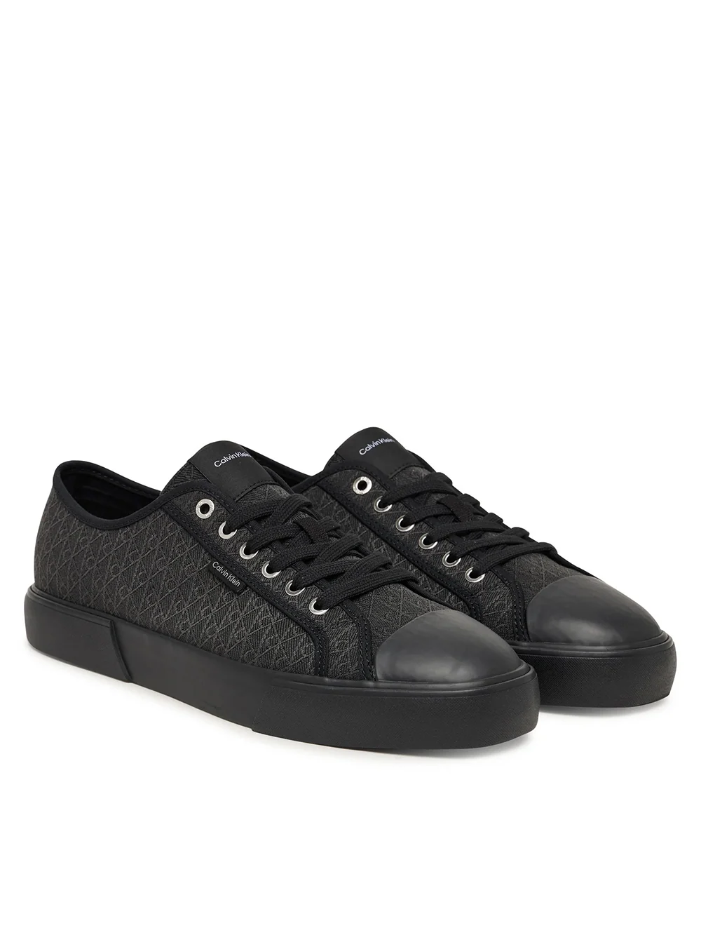 CK · HW0HW03142 0GJ VULC LOW LACEUP AOP · שחור