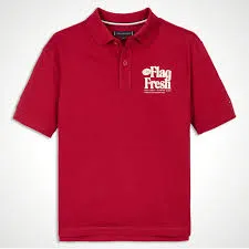TOMMY · חולצות פולו FLAG FUN REG POLO SS · אדום — Hawaii