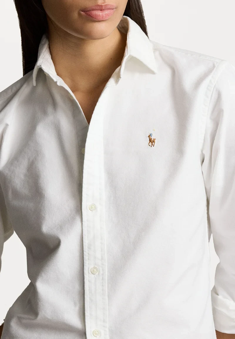 RALPH LAUREN · חולצות כפתורים ארוכה G SLEEVE-BUTTON FRONT SHIRT · לבן — Hawaii