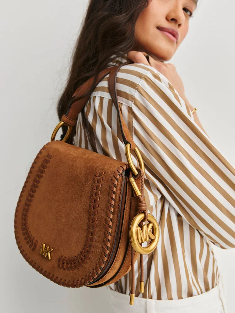 MICHAEL KORS · MD CHAIN POUCHETTE · חום — Hawaii