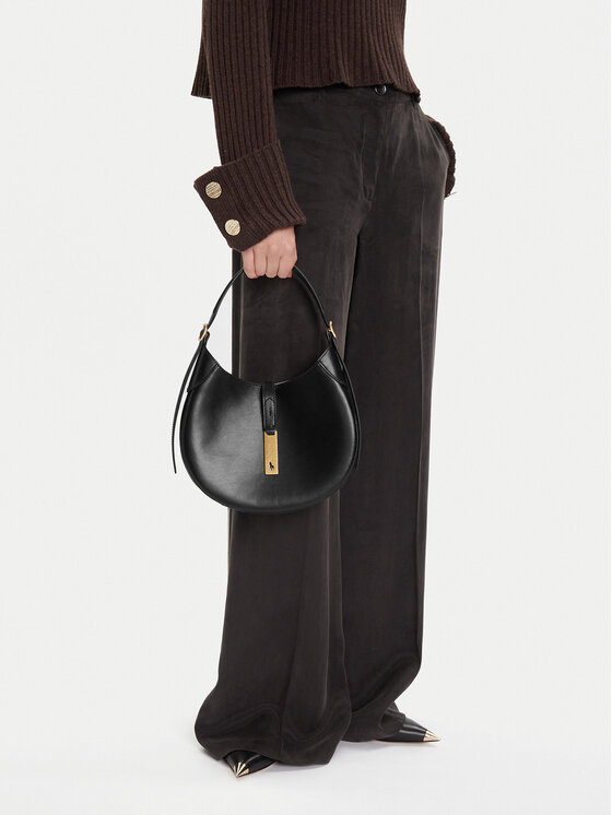 RALPH LAUREN · SH S-SHOULDER BAG-SMALL · שחור — Hawaii