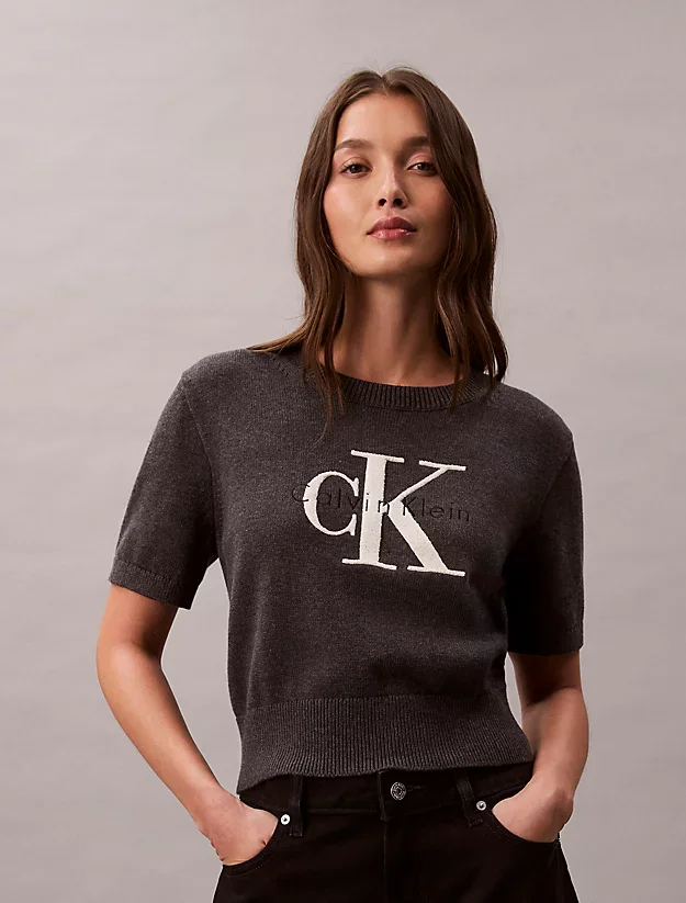 CK · LV044E306G P7I CHUNKY COTTON GRAPHIC VEST · אפור — Hawaii