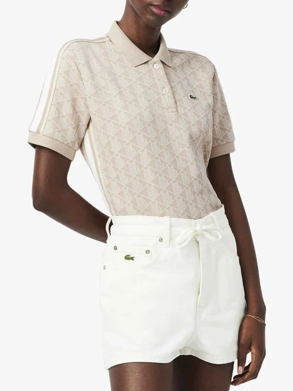 LACOSTE · טישירט שרוול קצר CHEMISE COL BORD COTES · ביג' — Hawaii