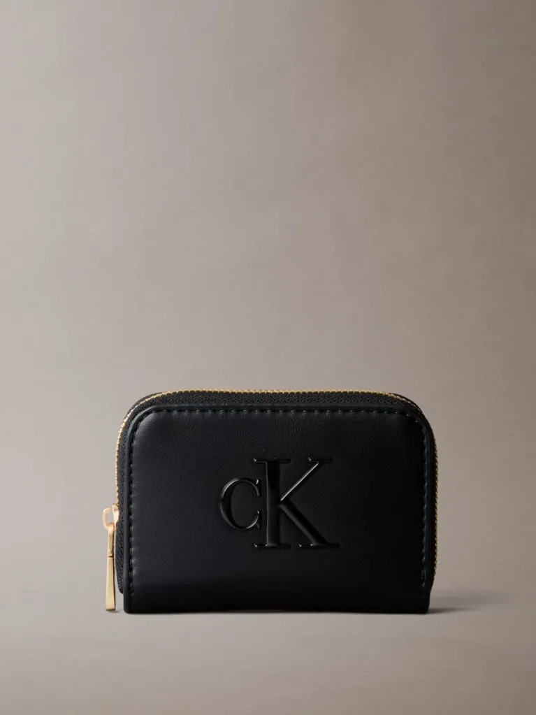 CK · BOLD CK MEDIUM ZIP AROUND · שחור