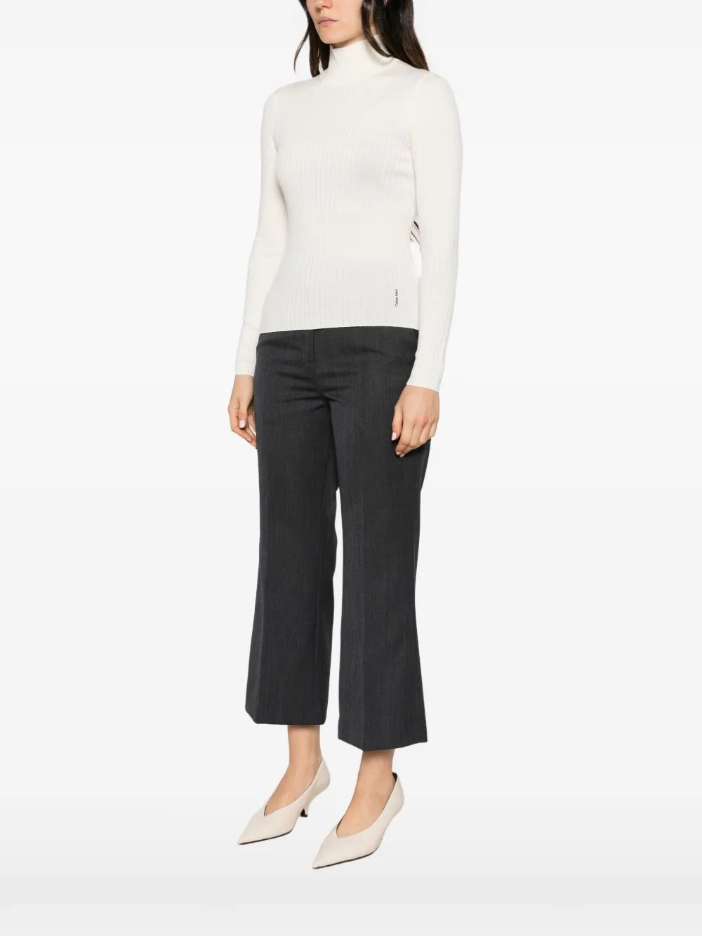CK · 100% MERINO TNECK · ביג'