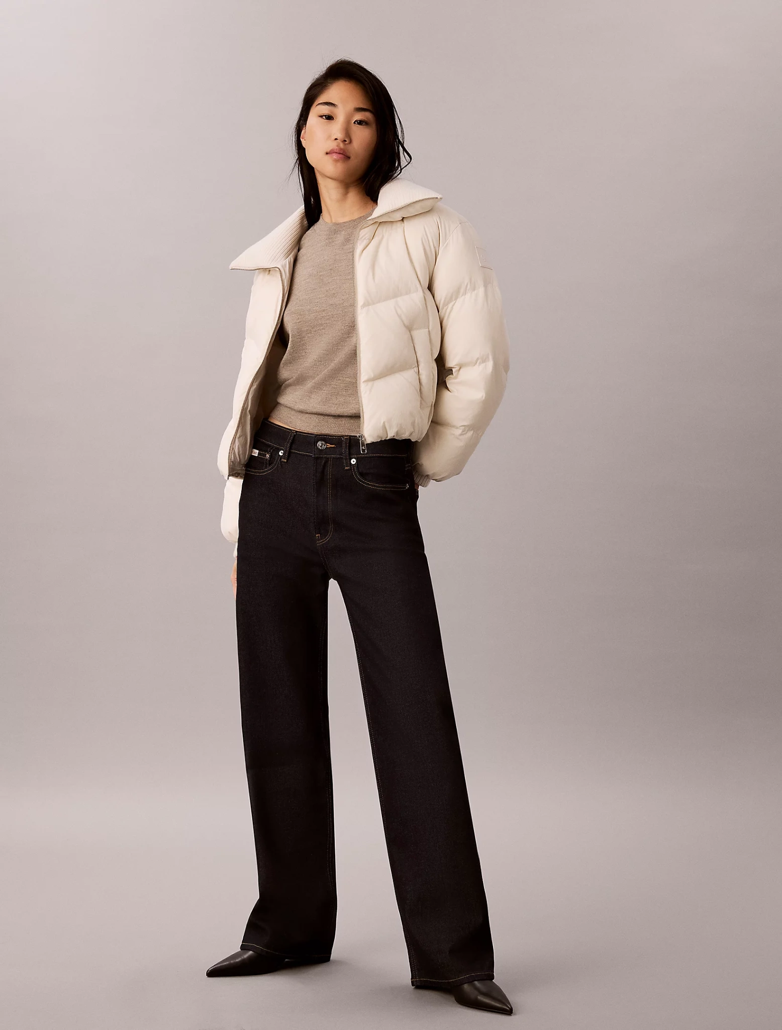 CK · NOVELTY QUILTED MW SHORT DOWN PU · לבן — Hawaii